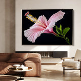 Floral 1190 Canvas Art 60 x 40 cm / Black