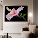 Floral 1190 Canvas Art 60 x 40 cm / Black