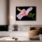 Floral 1190 Canvas Art 60 x 40 cm / Black