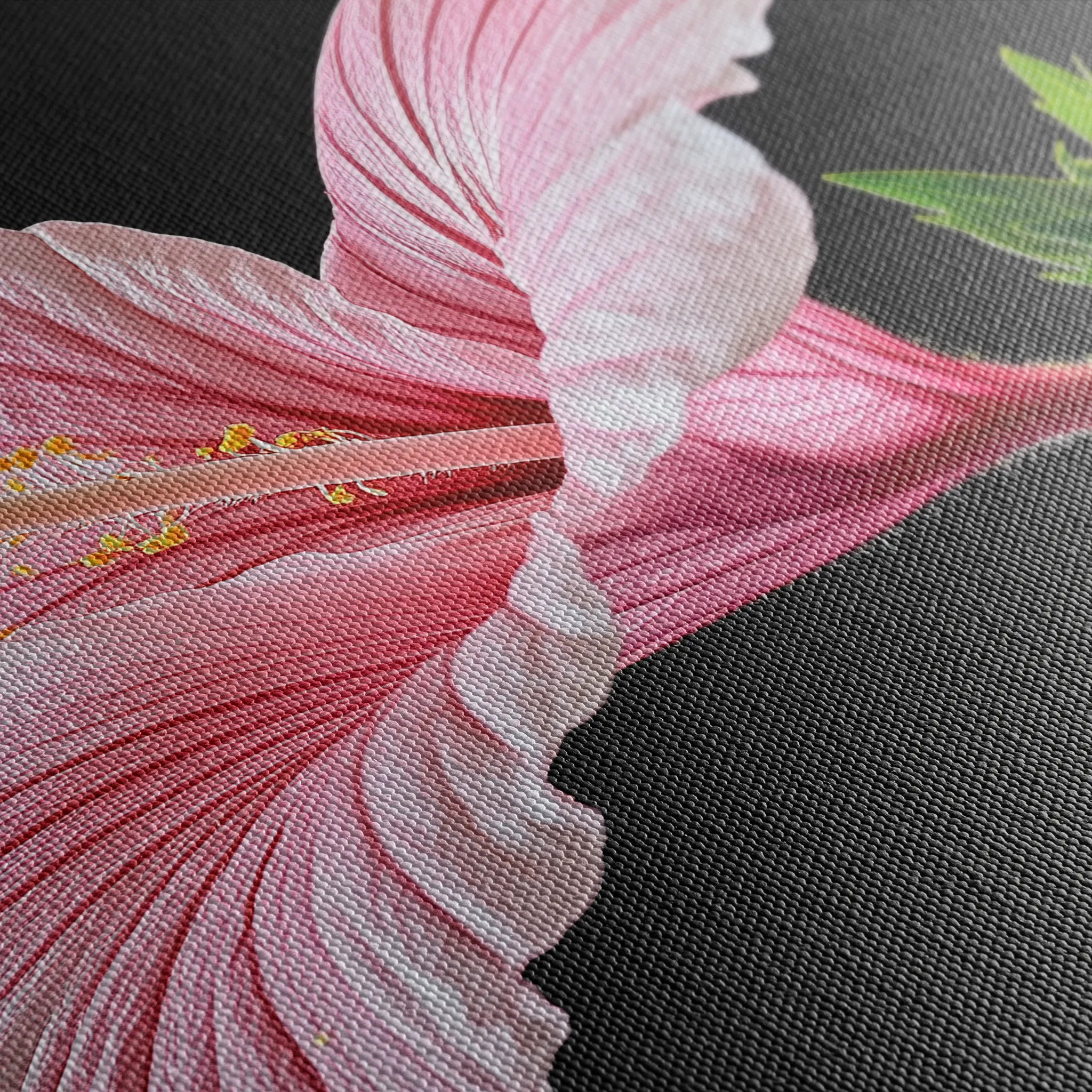 Floral 1190 Canvas Art 60 x 40 cm / Black