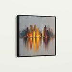 Abstract 1191 Canvas Art 60 x 60 cm / Black