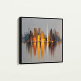 Abstract 1191 Canvas Art 60 x 60 cm / Black