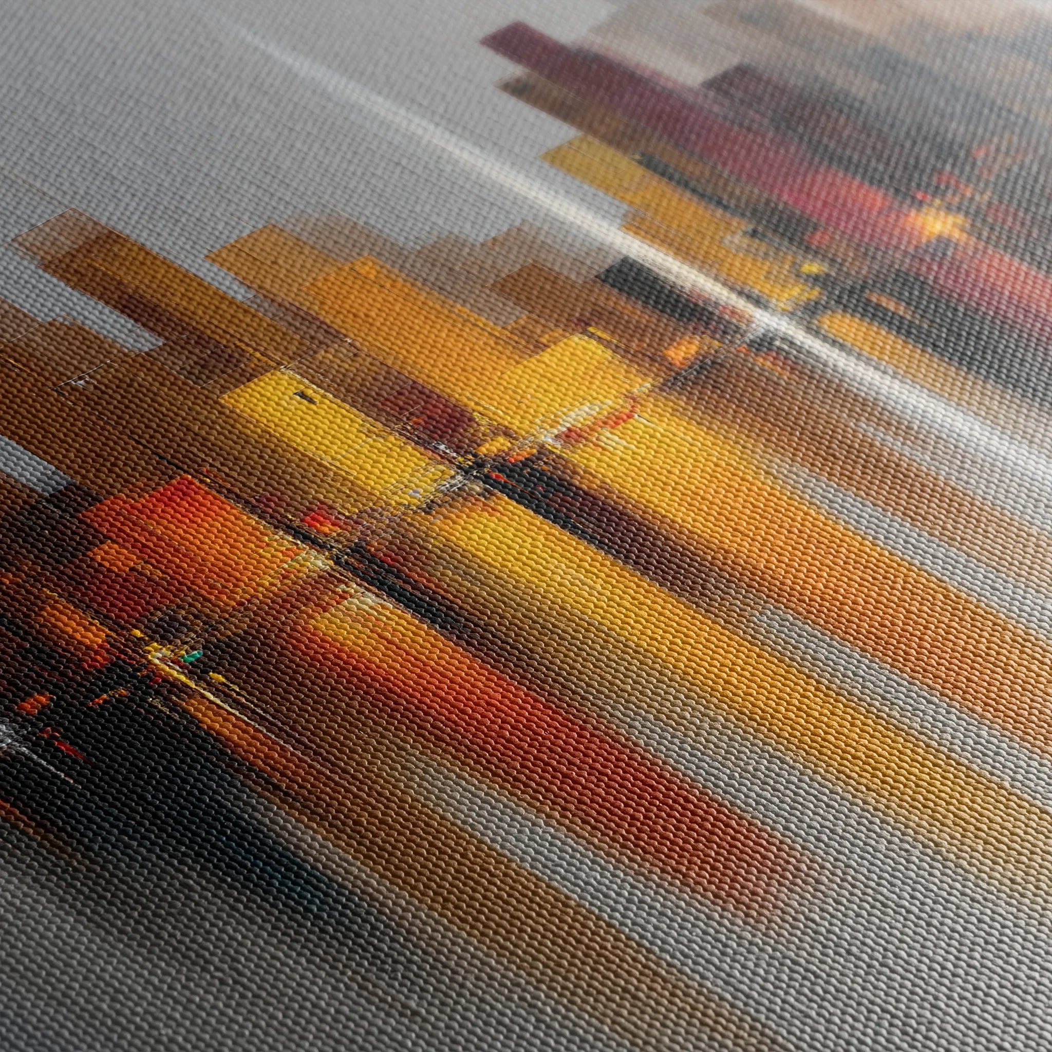 Abstract 1191 Canvas Art 60 x 60 cm / Black