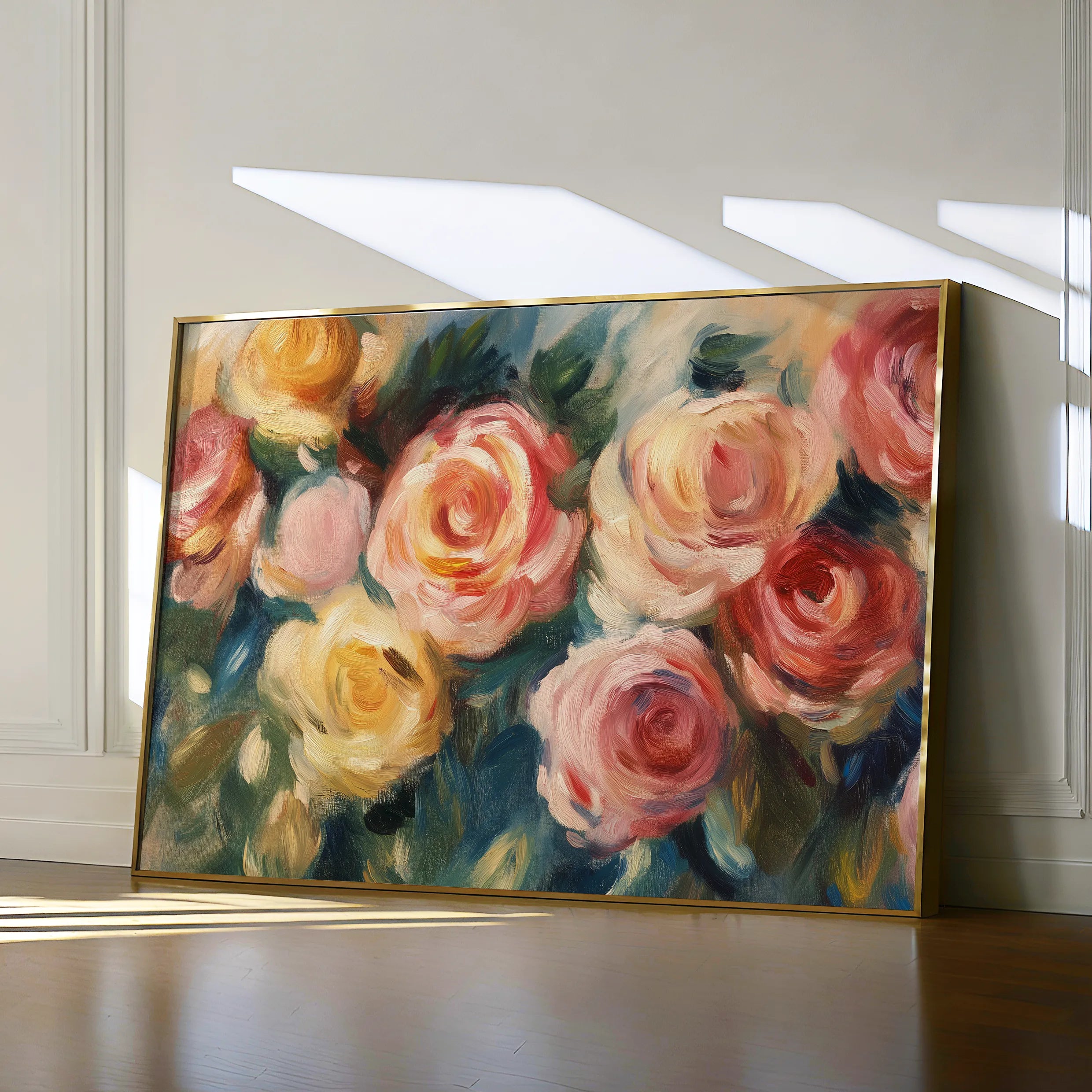 Floral 1191 Canvas Art 60 x 40 cm / Black