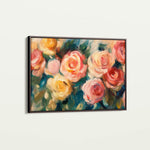 Floral 1191 Canvas Art 60 x 40 cm / Black