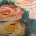 Floral 1191 Canvas Art 60 x 40 cm / Black