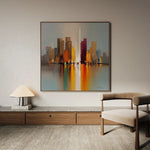 Abstract 1192 Canvas Art 60 x 60 cm / Black