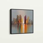 Abstract 1192 Canvas Art 60 x 60 cm / Black