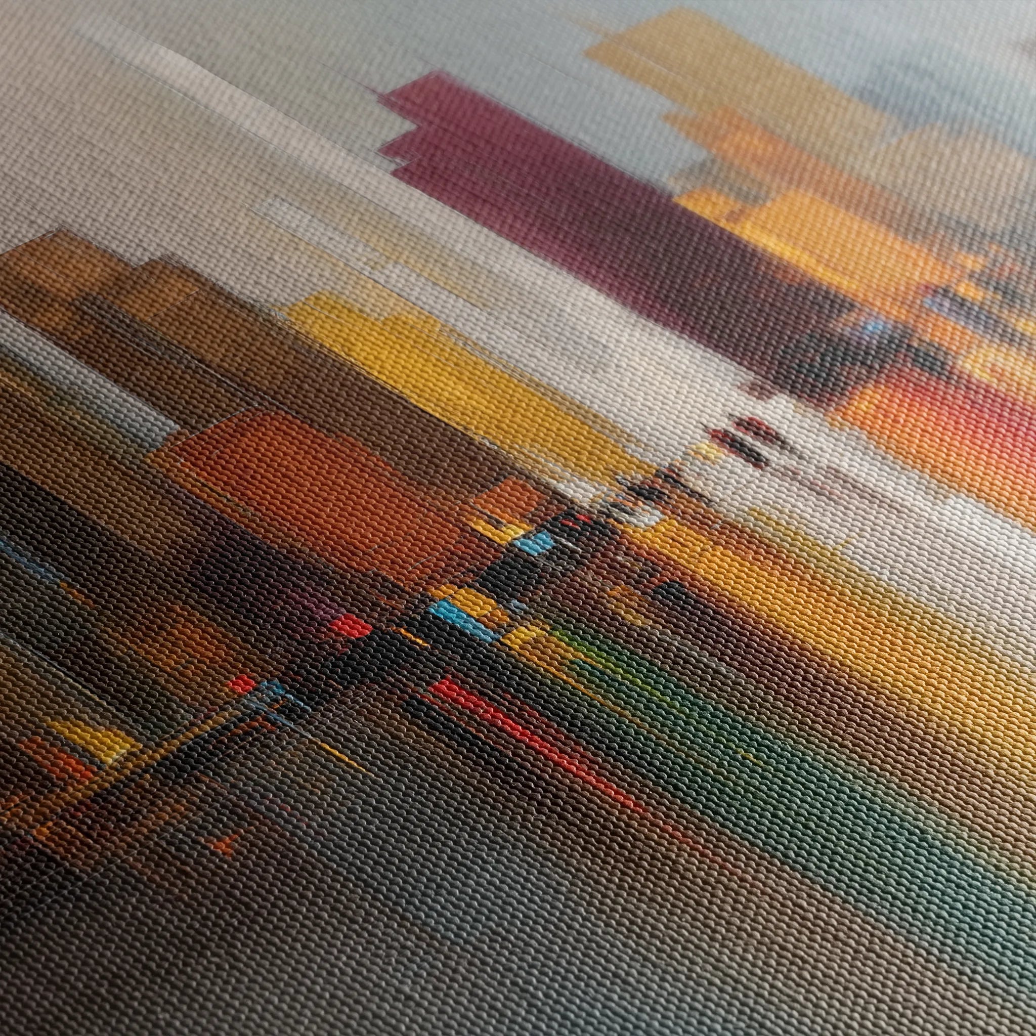 Abstract 1192 Canvas Art 60 x 60 cm / Black