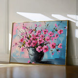 Floral 1192 Canvas Art 60 x 40 cm / Black