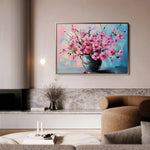 Floral 1192 Canvas Art 60 x 40 cm / Black