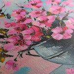 Floral 1192 Canvas Art 60 x 40 cm / Black