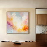 Abstract 1193 Canvas Art 60 x 60 cm / Black