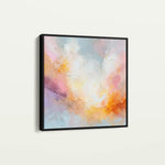Abstract 1193 Canvas Art 60 x 60 cm / Black