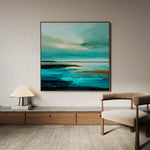 Abstract 1194 Canvas Art 60 x 60 cm / Black