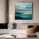 Abstract 1194 Canvas Art 60 x 60 cm / Black
