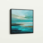 Abstract 1194 Canvas Art 60 x 60 cm / Black