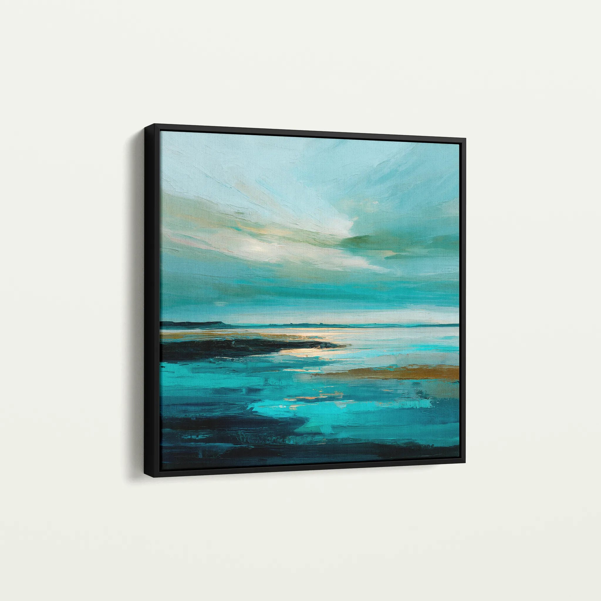 Abstract 1194 Canvas Art 60 x 60 cm / Black