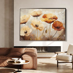 Floral 1194 Canvas Art 60 x 40 cm / Black