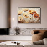 Floral 1194 Canvas Art 60 x 40 cm / Black