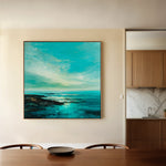 Abstract 1195 Canvas Art 60 x 60 cm / Black