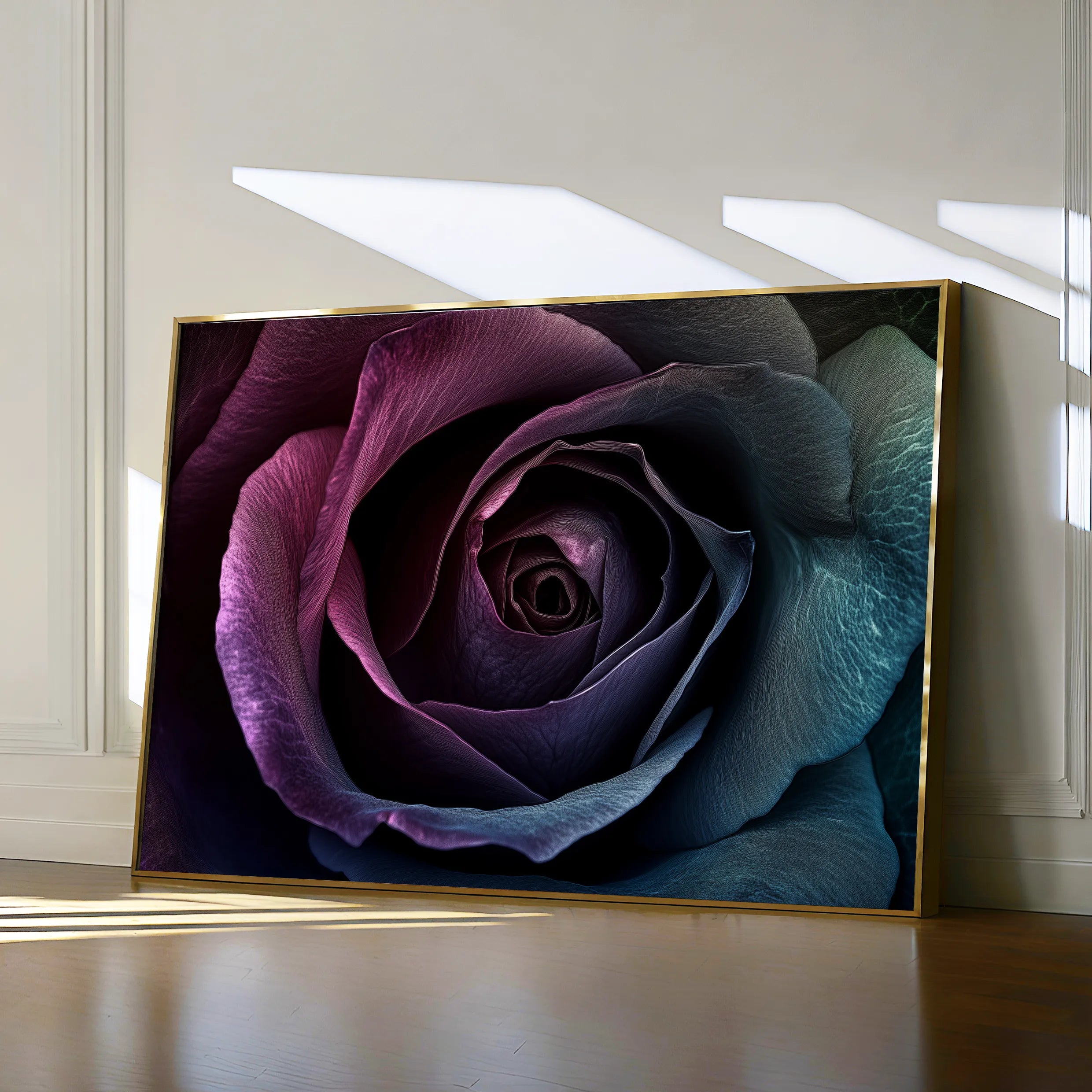 Floral 1195 Canvas Art 60 x 40 cm / Black