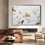 Floral 1196 Canvas Art 60 x 40 cm / Black