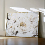 Floral 1196 Canvas Art 60 x 40 cm / Black