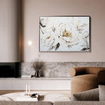 Floral 1196 Canvas Art 60 x 40 cm / Black