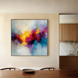 Abstract 1197 Canvas Art 60 x 60 cm / Black