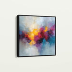 Abstract 1197 Canvas Art 60 x 60 cm / Black
