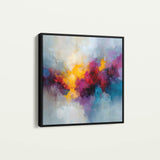 Abstract 1197 Canvas Art 60 x 60 cm / Black