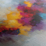 Abstract 1197 Canvas Art 60 x 60 cm / Black