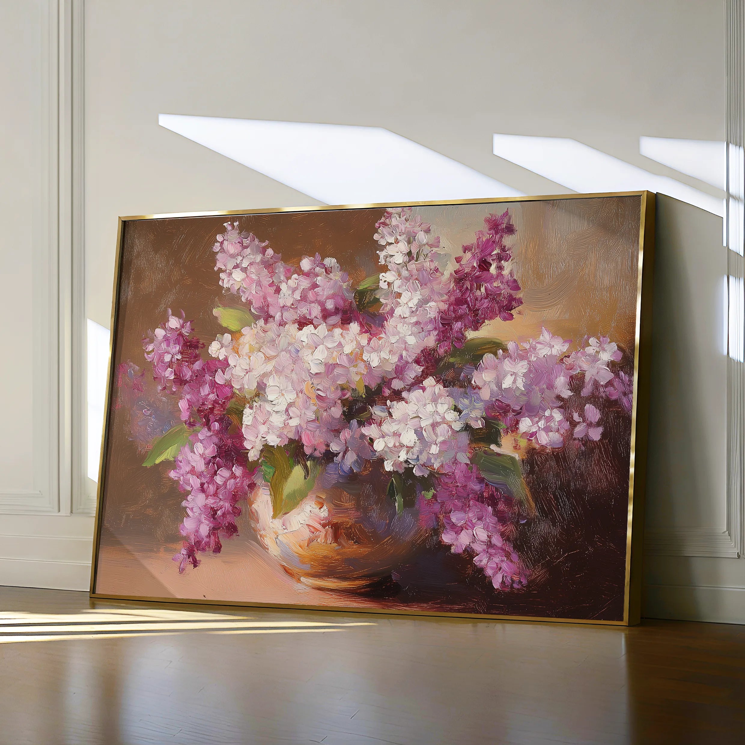 Floral 1197 Canvas Art 60 x 40 cm / Black