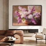 Floral 1197 Canvas Art 60 x 40 cm / Black