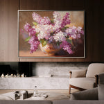 Floral 1197 Canvas Art 60 x 40 cm / Black