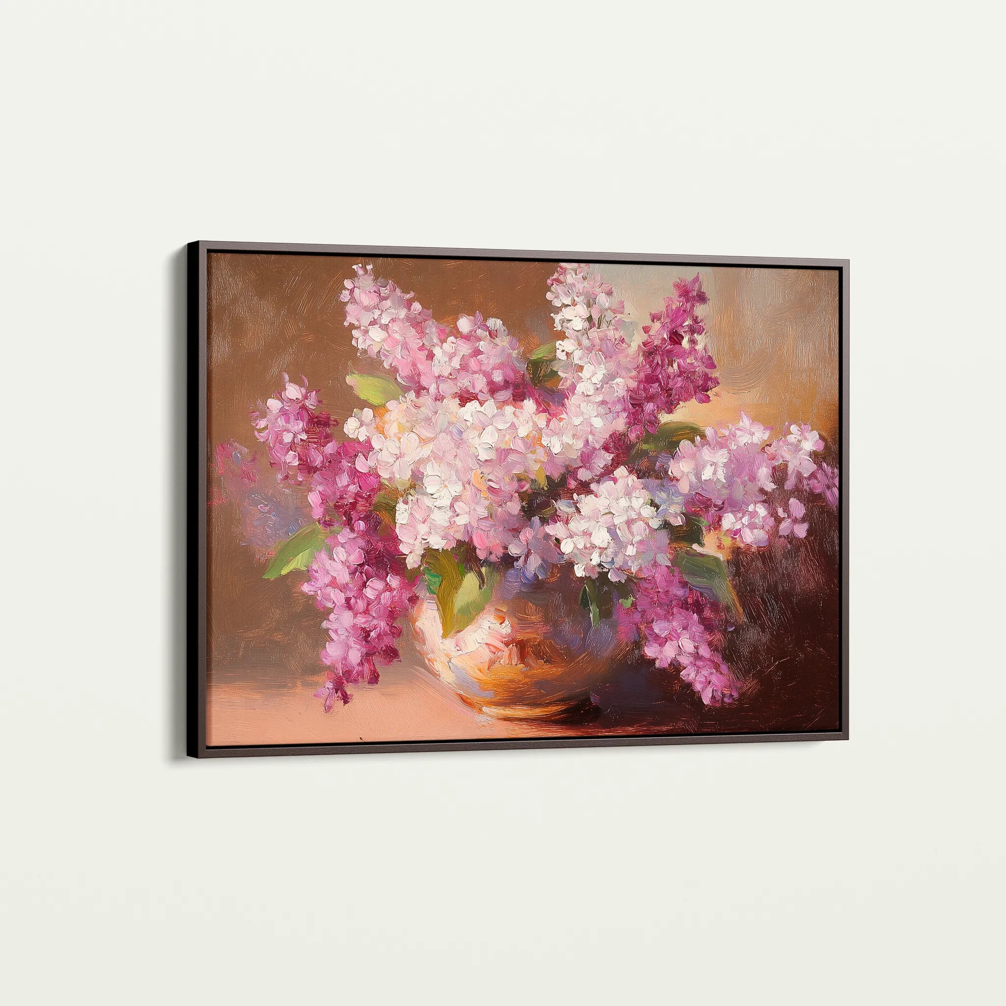 Floral 1197 Canvas Art 60 x 40 cm / Black