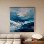 Abstract 1198 Canvas Art 60 x 60 cm / Black