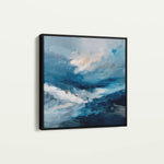 Abstract 1198 Canvas Art 60 x 60 cm / Black
