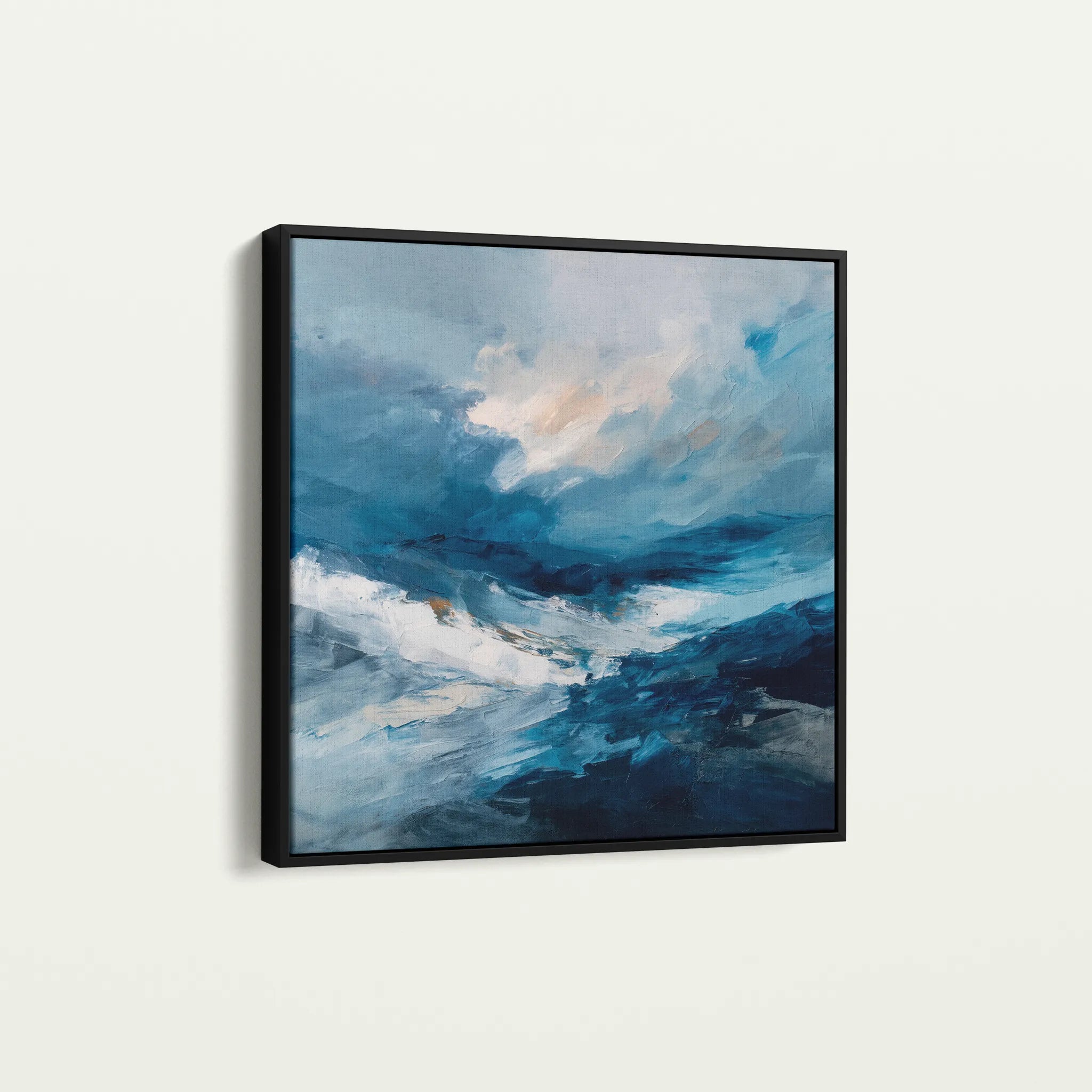 Abstract 1198 Canvas Art 60 x 60 cm / Black