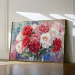 Floral 1198 Canvas Art 60 x 40 cm / Black