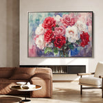 Floral 1198 Canvas Art 60 x 40 cm / Black