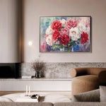 Floral 1198 Canvas Art 60 x 40 cm / Black