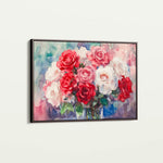 Floral 1198 Canvas Art 60 x 40 cm / Black