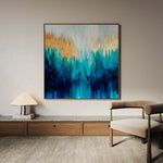 Abstract 1199 Canvas Art 60 x 60 cm / Black