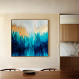 Abstract 1199 Canvas Art 60 x 60 cm / Black