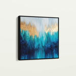Abstract 1199 Canvas Art 60 x 60 cm / Black