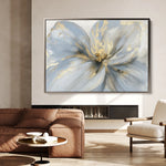 Floral 120 Canvas Art 60 x 40 cm / Black