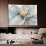 Floral 120 Canvas Art 60 x 40 cm / Black