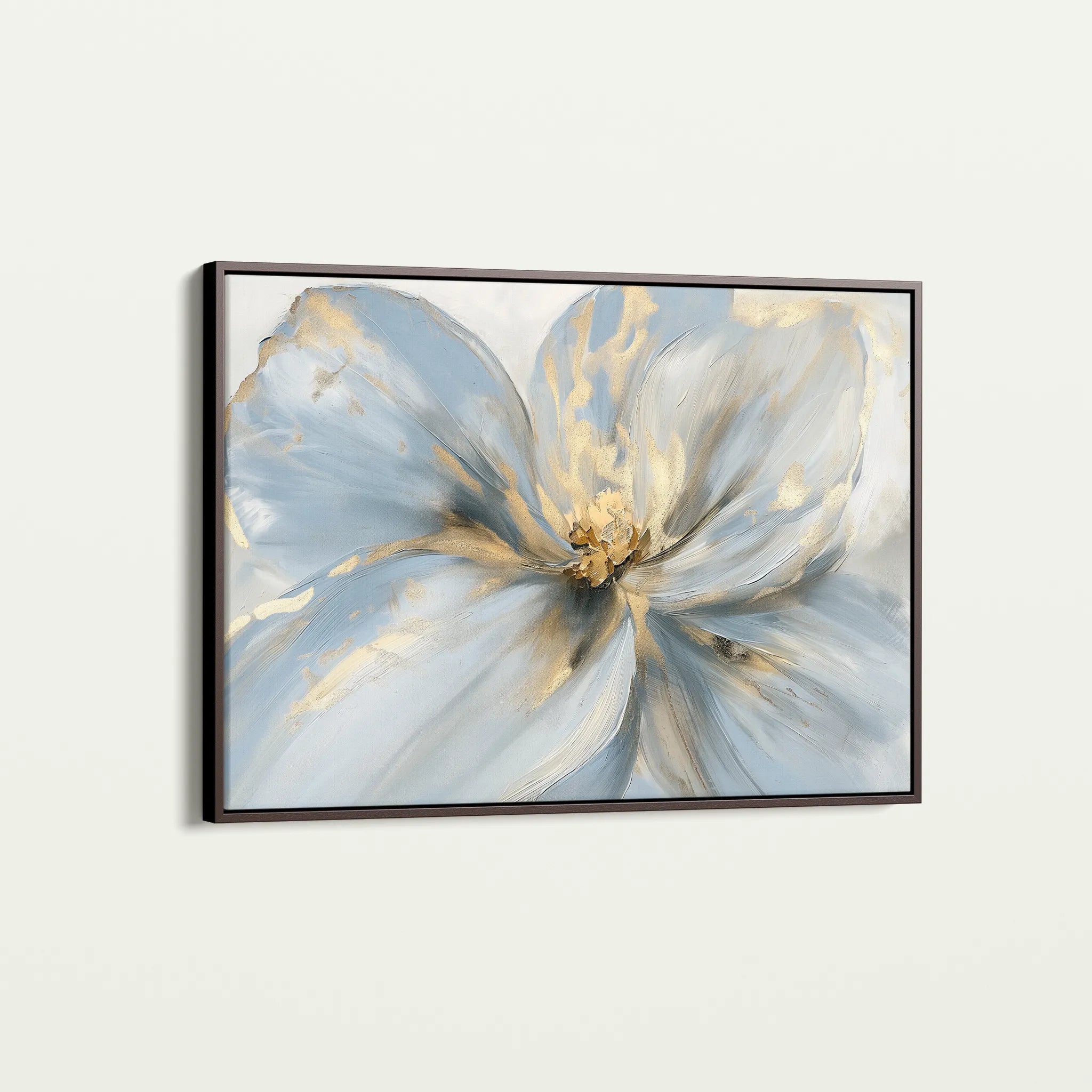 Floral 120 Canvas Art 60 x 40 cm / Black